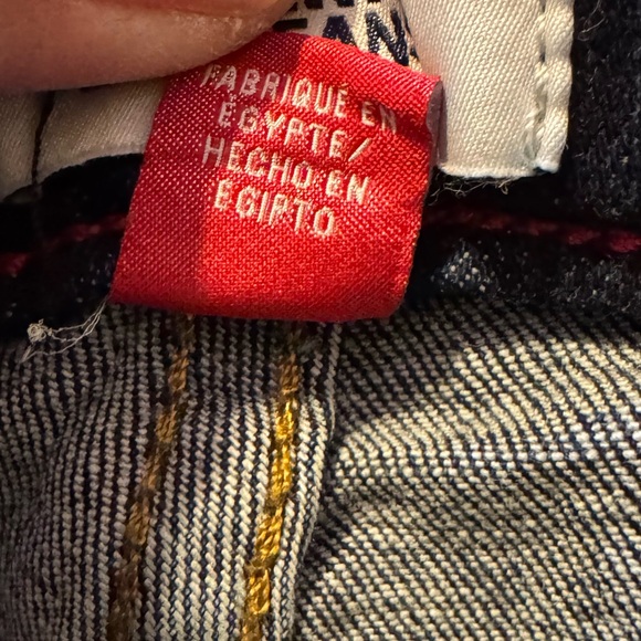 Vintage Tommy Hilfiger Vintage Y2K Bootcut Embroidered pocket Jeans SZ 8 - Picture 4 of 8